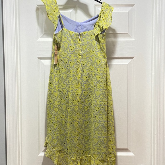 Nanette Lepore Lemon Meringue Spring Bloom asymmetrical ruffle print dress - Picture 3 of 12